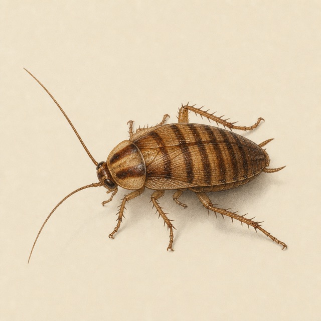 Brown-Banded Cockroaches